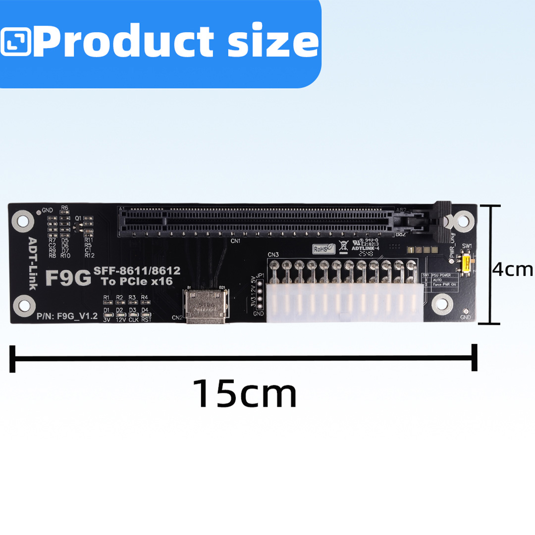 eGPU 도크 PCIe 5.0 x4 128Gbps 노트 - Oculink Egpu Dock Graphics Card 리뷰 및 가격